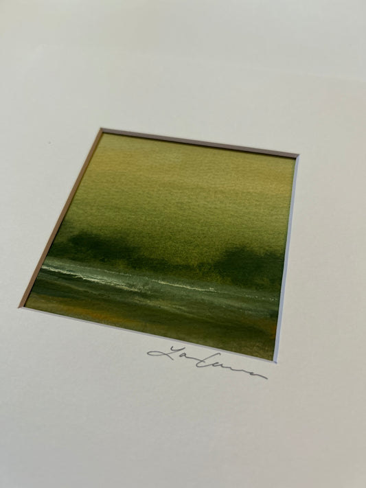 Sea Glass Sky — Matted to 8"x8"