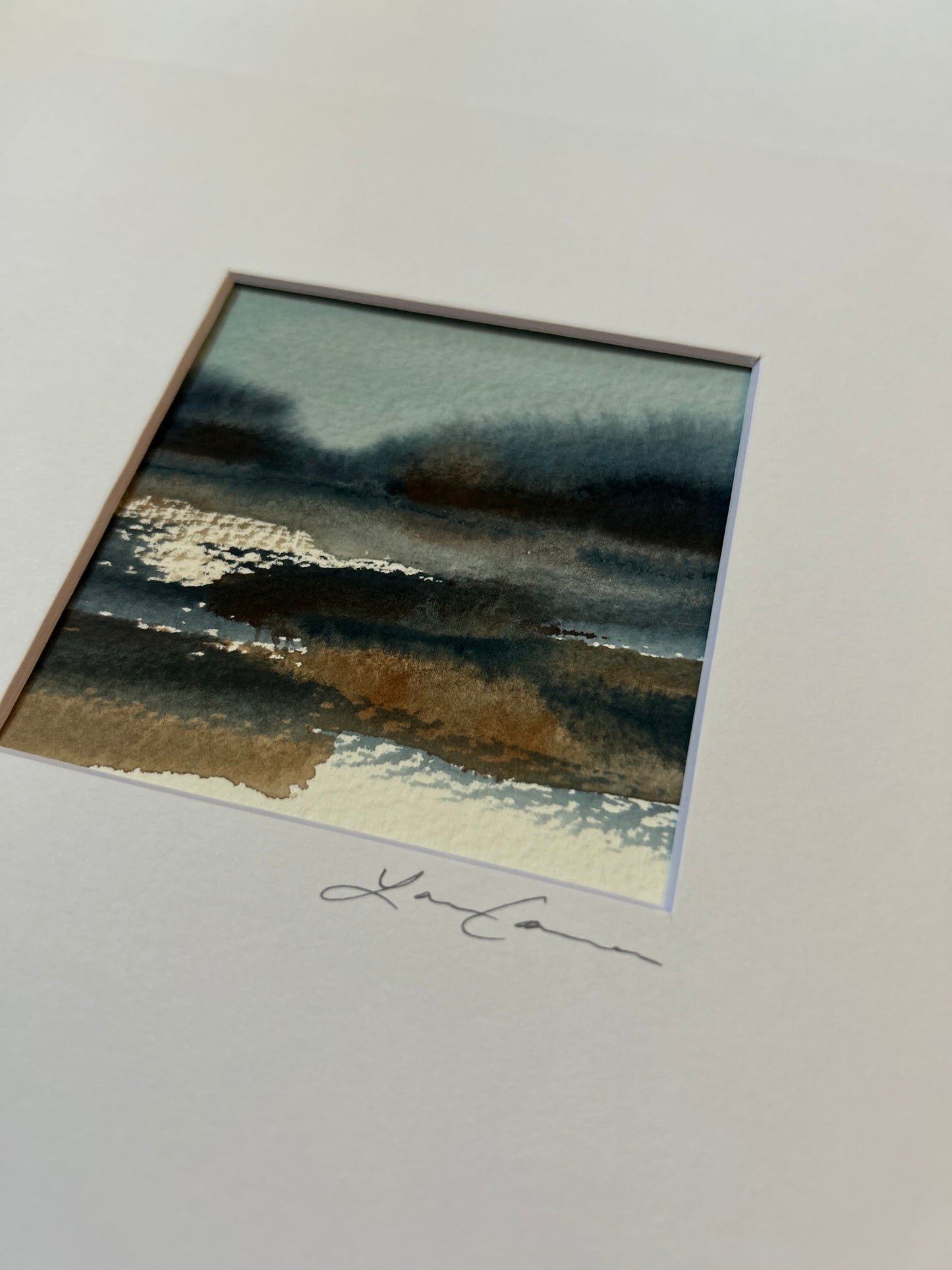 Salt Air Morning — Matted to 8"x8"