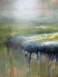 Silver Lining — 24"x48" mixed media on canvas