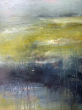 Silver Lining — 24"x48" mixed media on canvas
