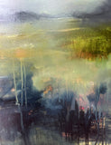 Silver Lining — 24"x48" mixed media on canvas