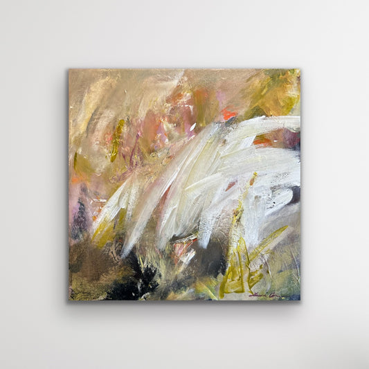 Electric — 12"x12" mixed media on canvas