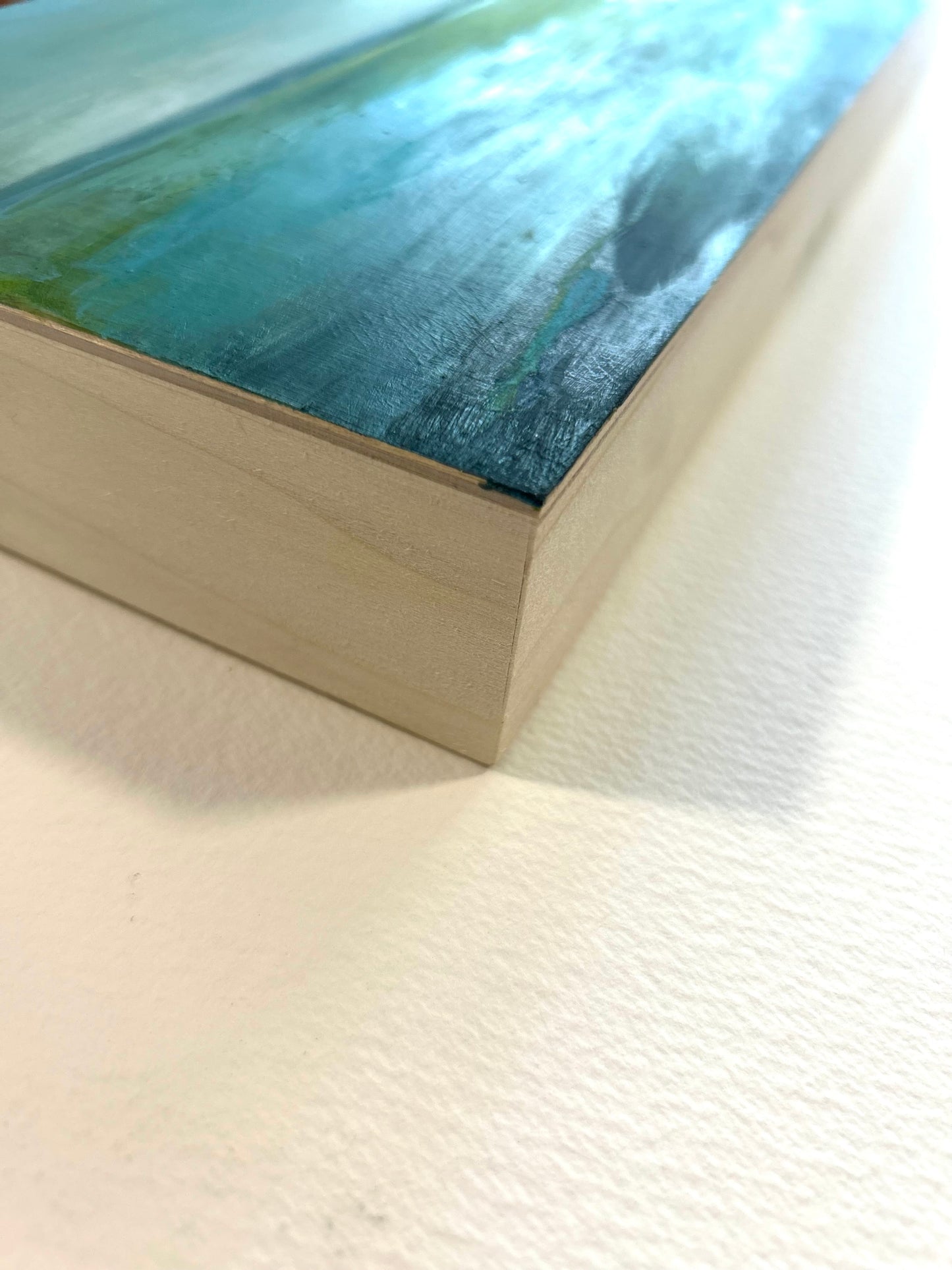 Crystal Clear — 6"x18" mixed media on wood board