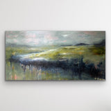 Silver Lining — 24"x48" mixed media on canvas