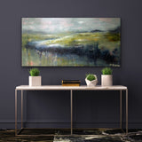 Silver Lining — 24"x48" mixed media on canvas