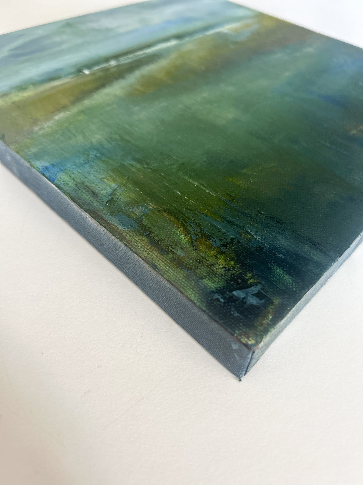 Aqua Haze — 10"x10" on canvas