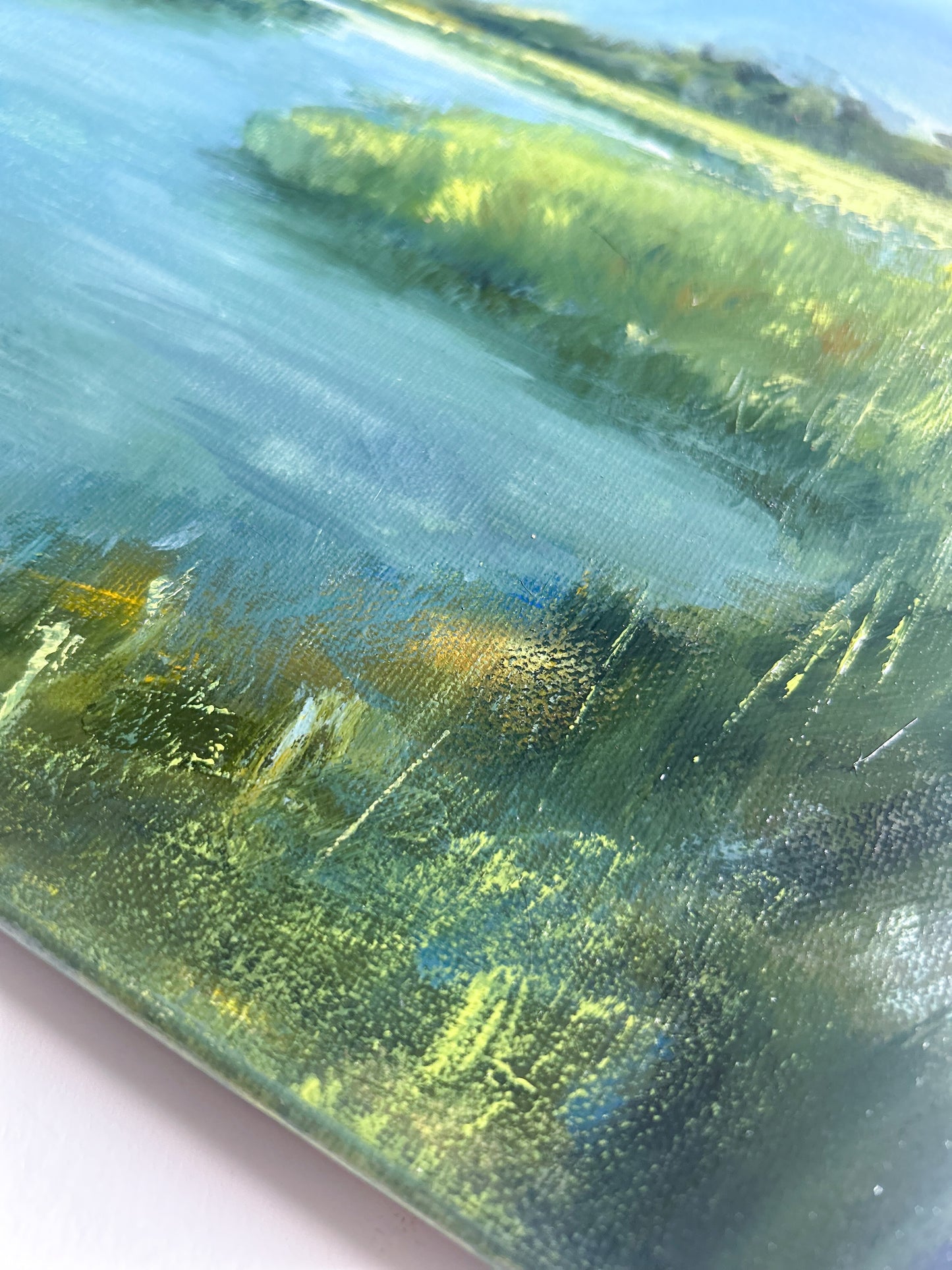 Spring Blooms — 12"x12" on canvas