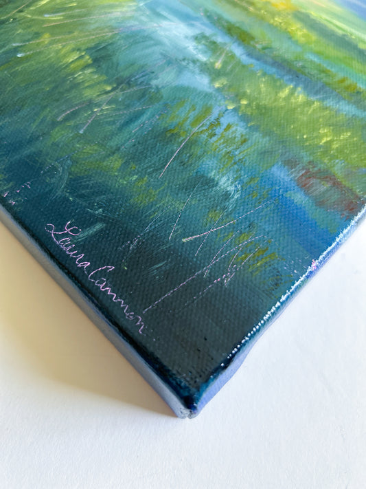 Morning Has Broken — 8"x8" on canvas