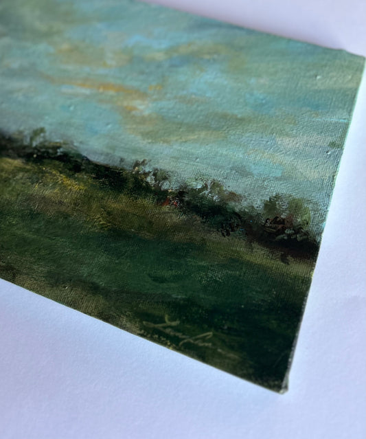 Middle of Nowhere — 8"x10" mixed media on canvas