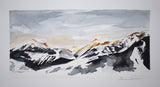 "Winter's Glow" (Switzerland) 6" x 11"