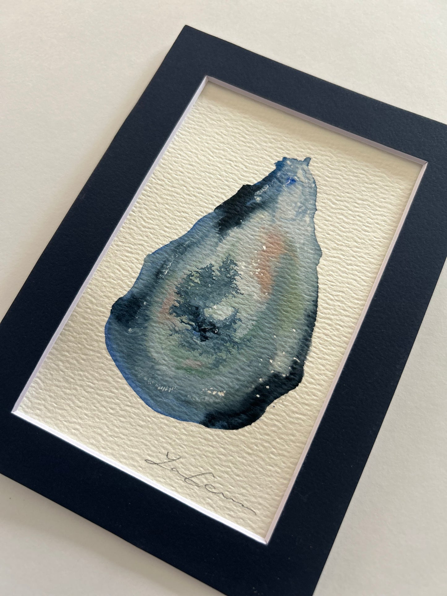 Oyster I  — 5"x7" Matted