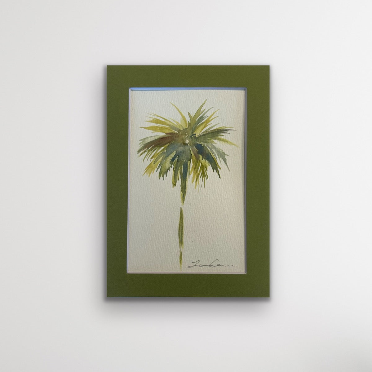 Petite Palm II  — 5"x7" Matted