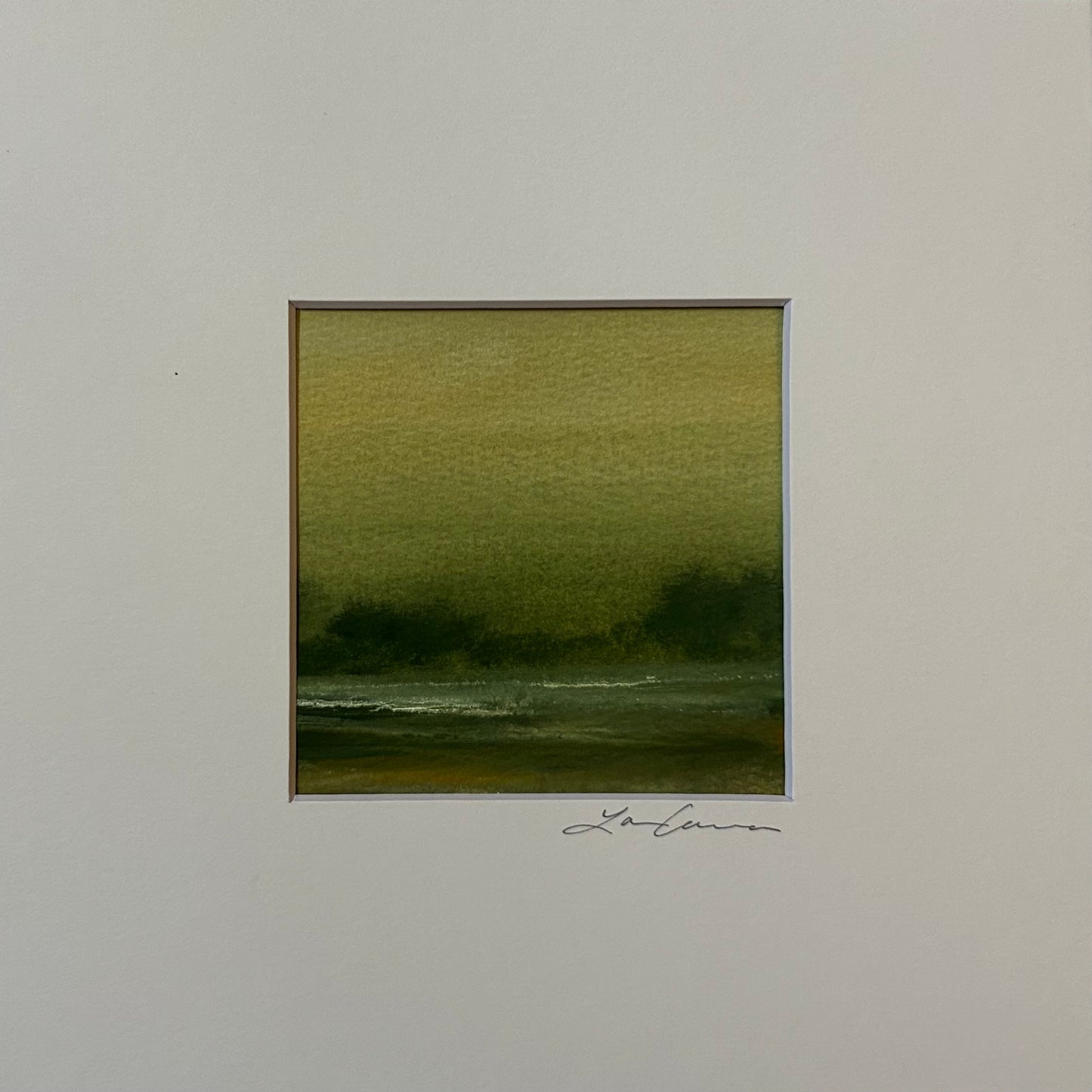 Sea Glass Sky  — Matted to 8"x8"