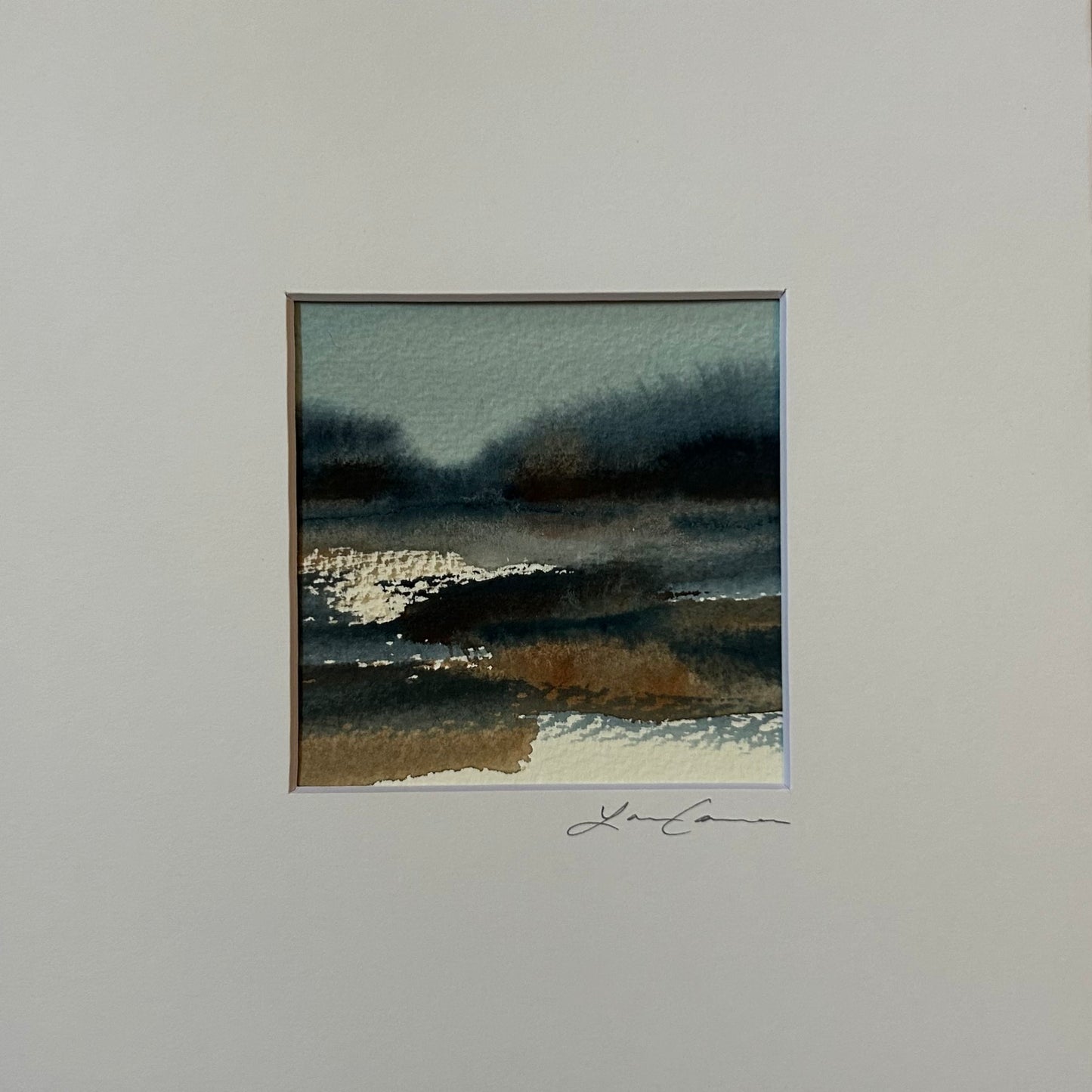 Salt Air Morning  — Matted to 8"x8"