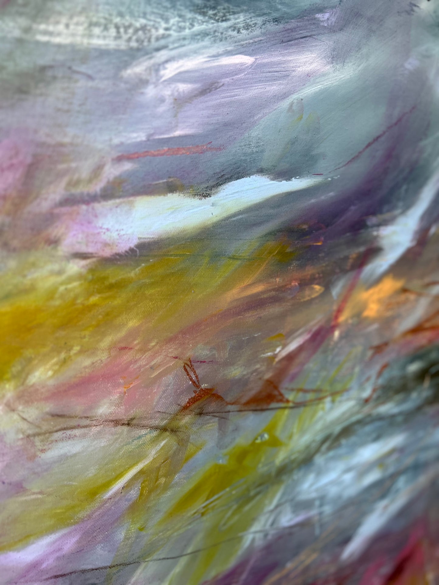 Lavender Fields — 36"x36" mixed media on canvas