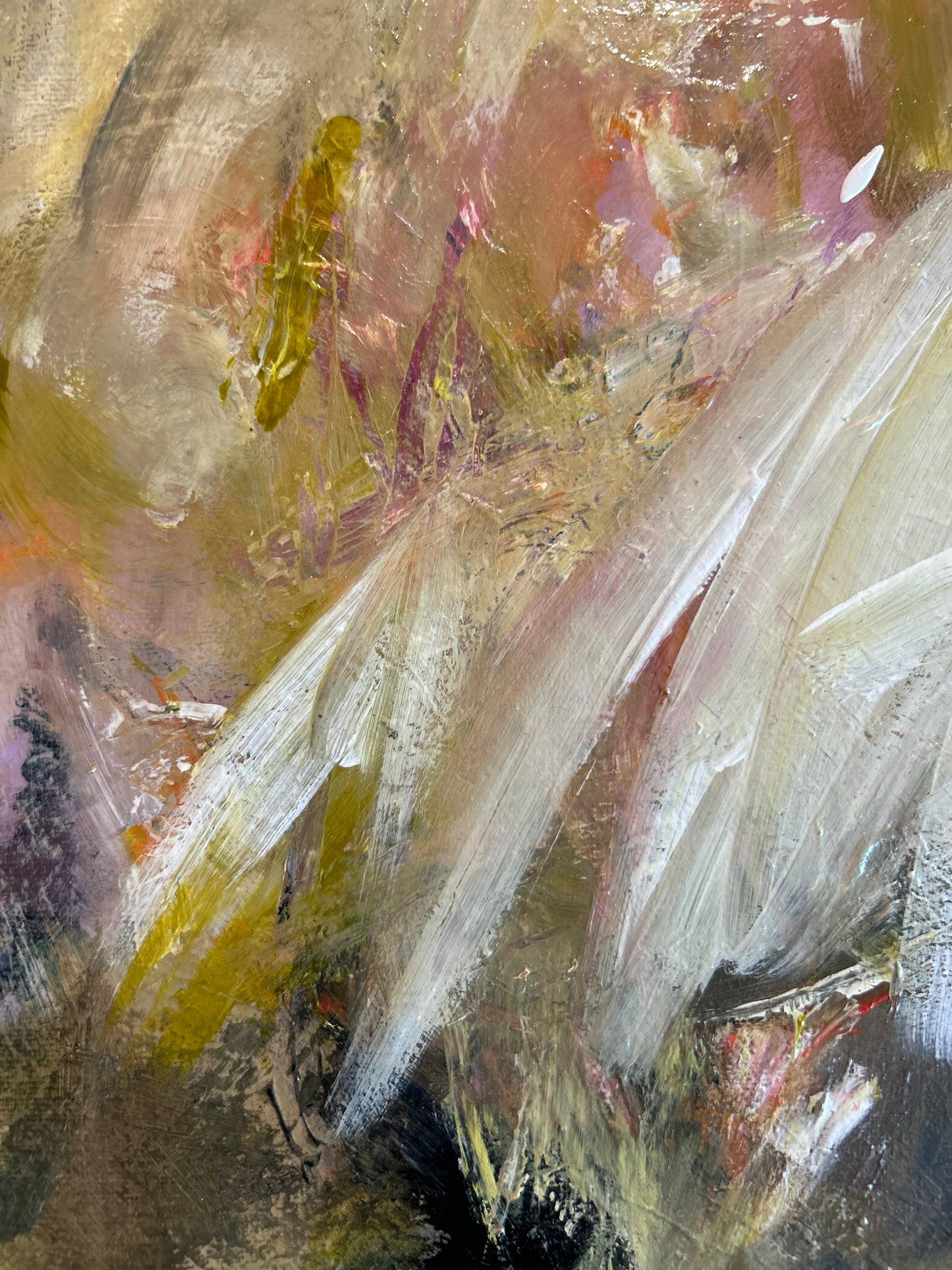 Electric — 12"x12" mixed media on canvas