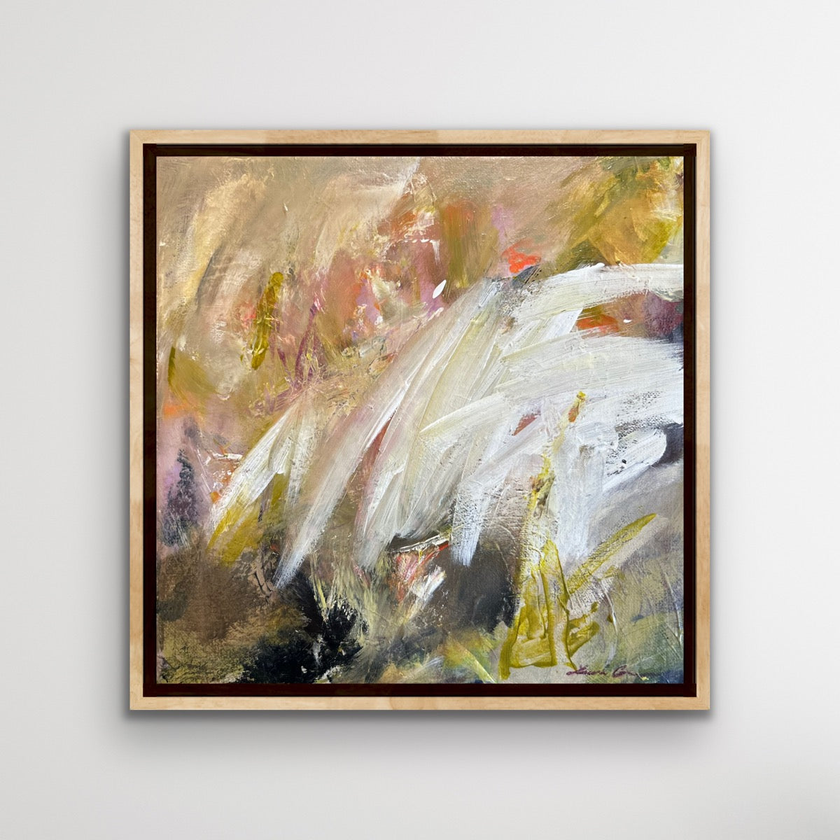 Electric — 12"x12" mixed media on canvas