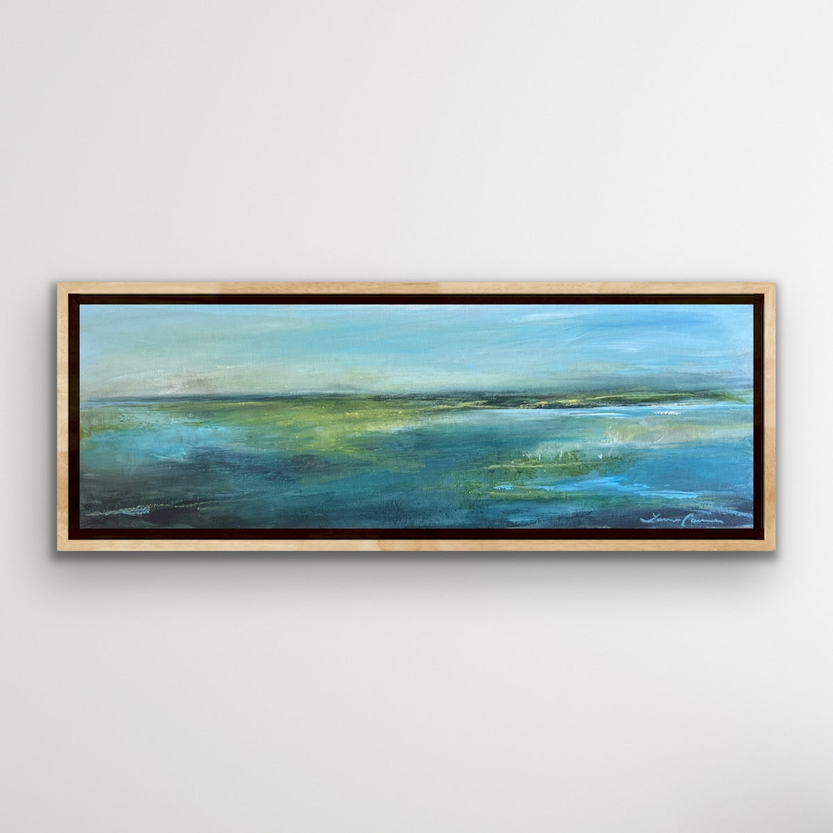 Crystal Clear — 6"x18" mixed media on wood board