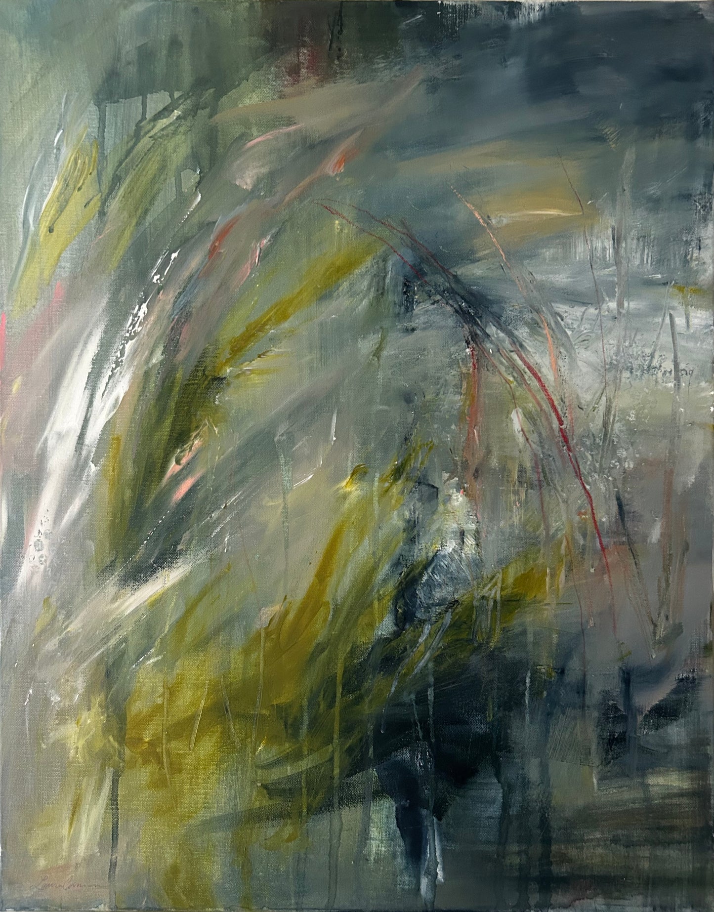 Intimacy — 22"x28" mixed media on canvas