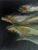 Sardines III — 5"x7" on canvas