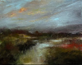 Autumn in the South  — 8"x10" mixed media on canvas