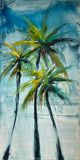 "Palms I"--10"x20" on canvas