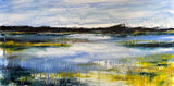 River's Edge--24"x48" watercolor and gouache on canvas