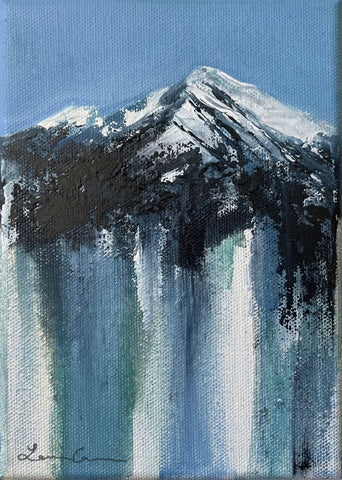 Swiss Alps II--5"x7" on Canvas