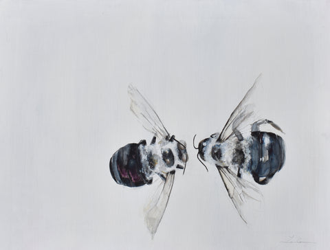 Two Bees - 20" x 26.5"